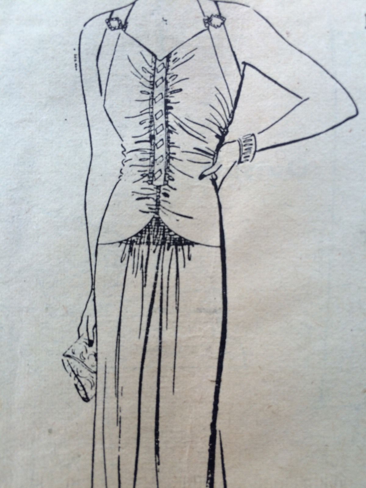 1930s-Vintage-Sewing-Pattern-B38-EVENING-DRESS-1648-252395118156-6
