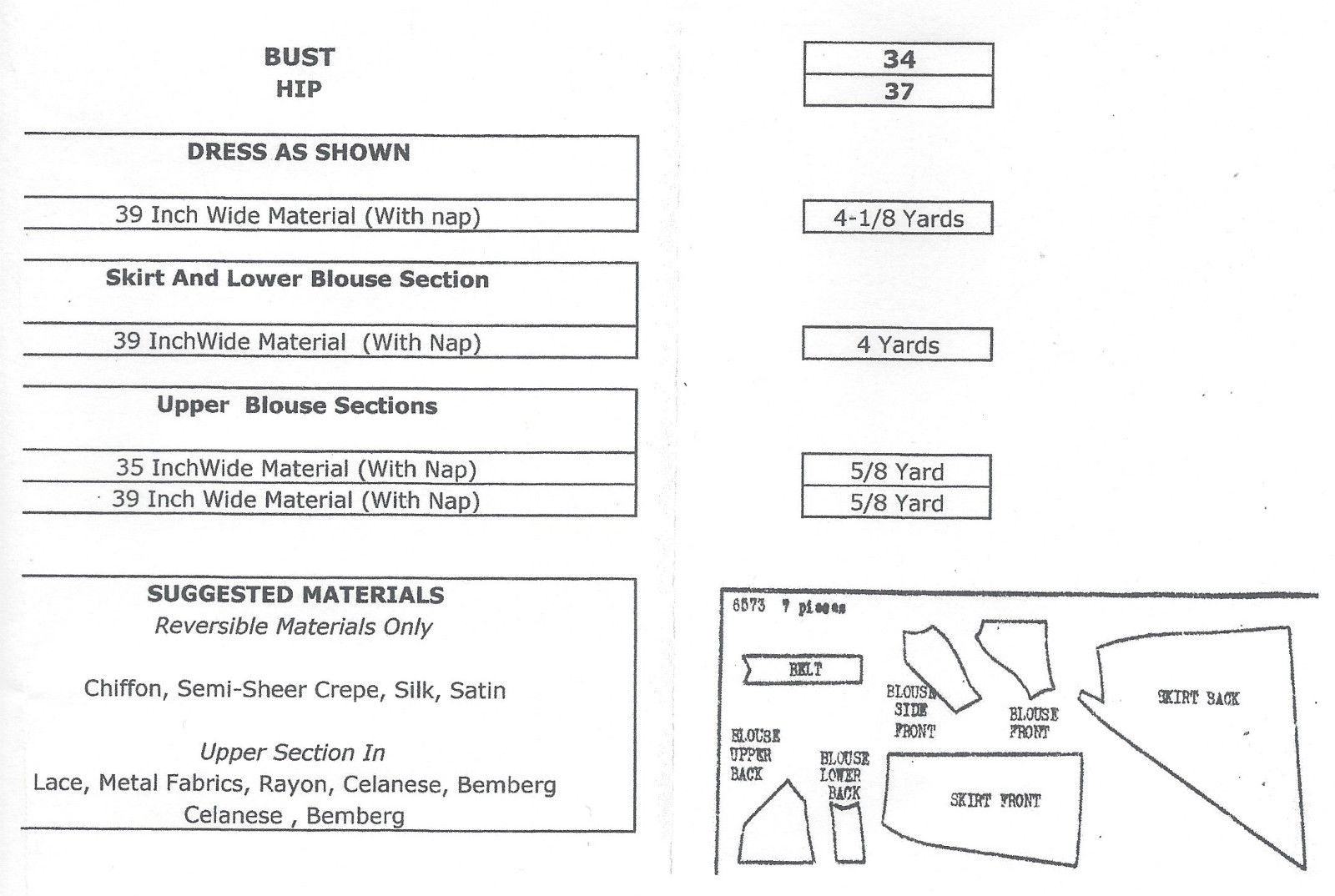 1930s-Vintage-VOGUE-Sewing-Pattern-B34-EVENING-DRESS-with-TRAIN-R953-262598382148-3