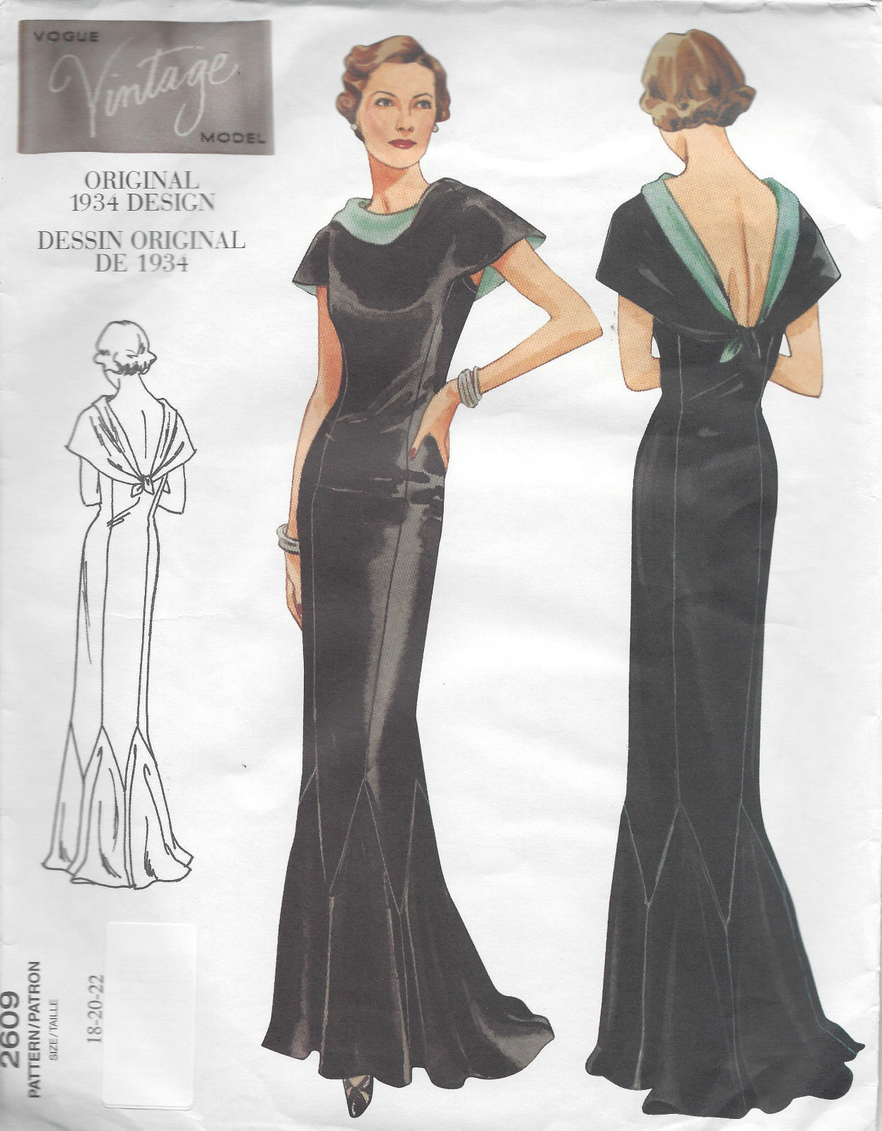 1934-Vintage-VOGUE-Sewing-Pattern-B40-42-44-DRESS-R949-251263704826