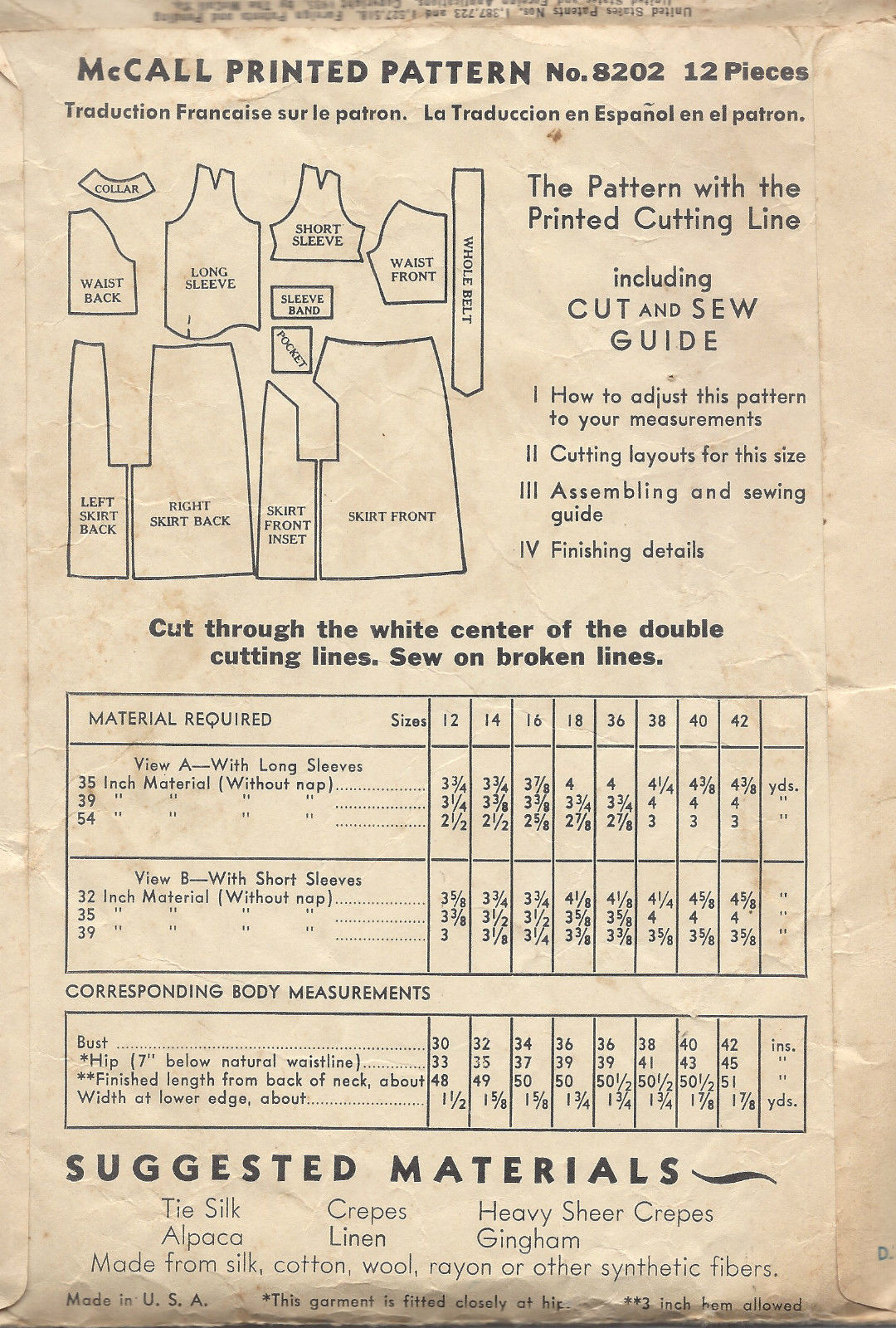 1935-Vintage-Sewing-Pattern-B34-DRESS-1481-262013256549-2