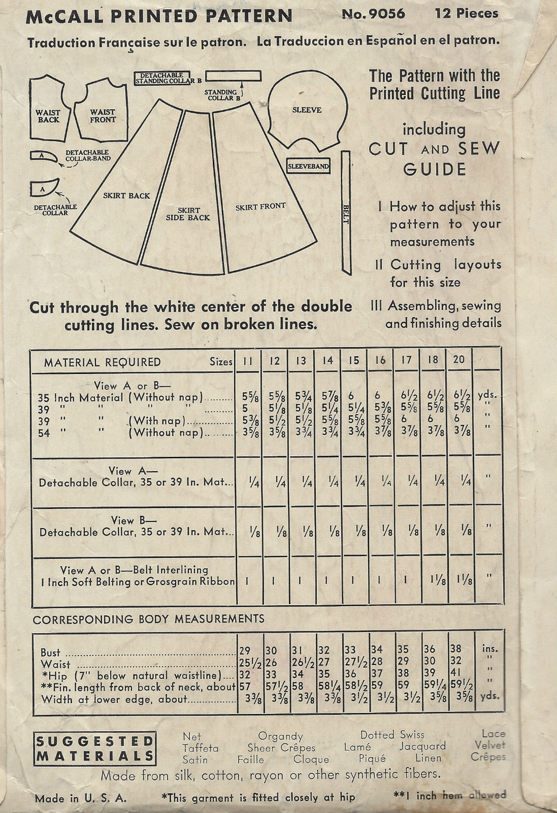 1936-Vintage-Sewing-Pattern-B34-DRESS-1541-262141160494-2