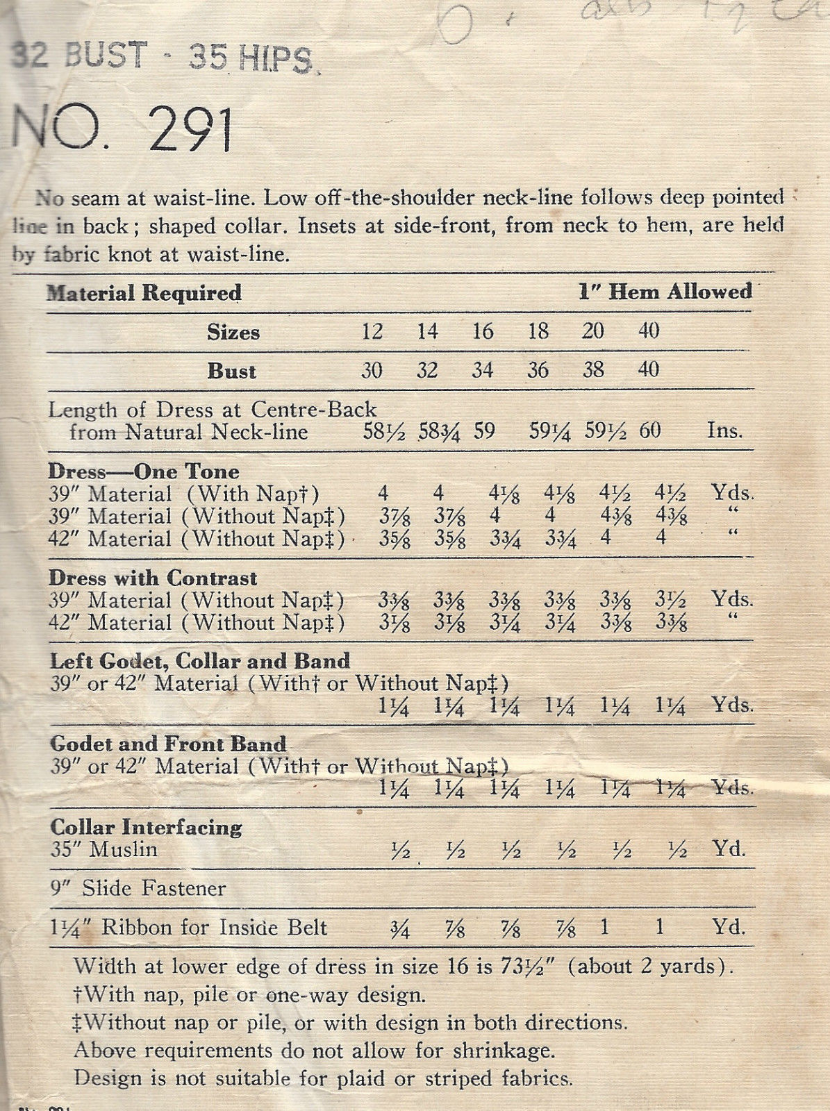 1940s-Vintage-VOGUE-Sewing-Pattern-B32-EVENING-DRESS-E1225-261449980795-2
