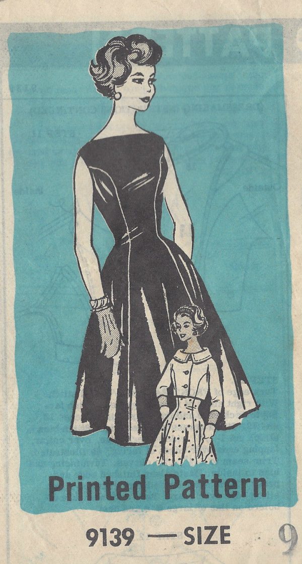 1950s-Vintage-Sewing-Pattern-B30-12-DRESS-JACKET-R300-251321059567-2-600x1118