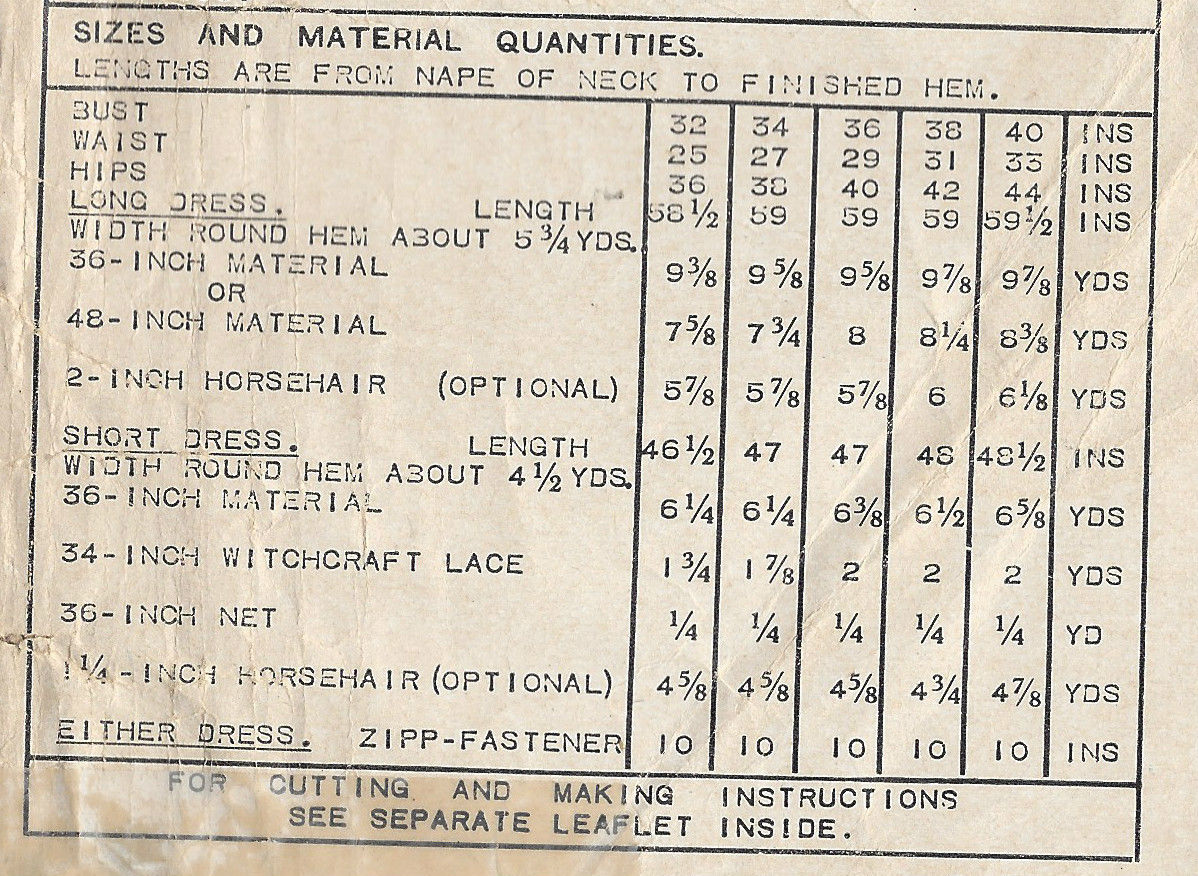 1950s-Vintage-Sewing-Pattern-B34-BRIDES-WEDDING-DRESS-1404R-252275799068-2