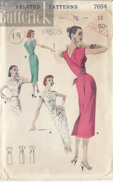 1950s-Vintage-Sewing-Pattern-DRESS-B36-S18-19-251141662050