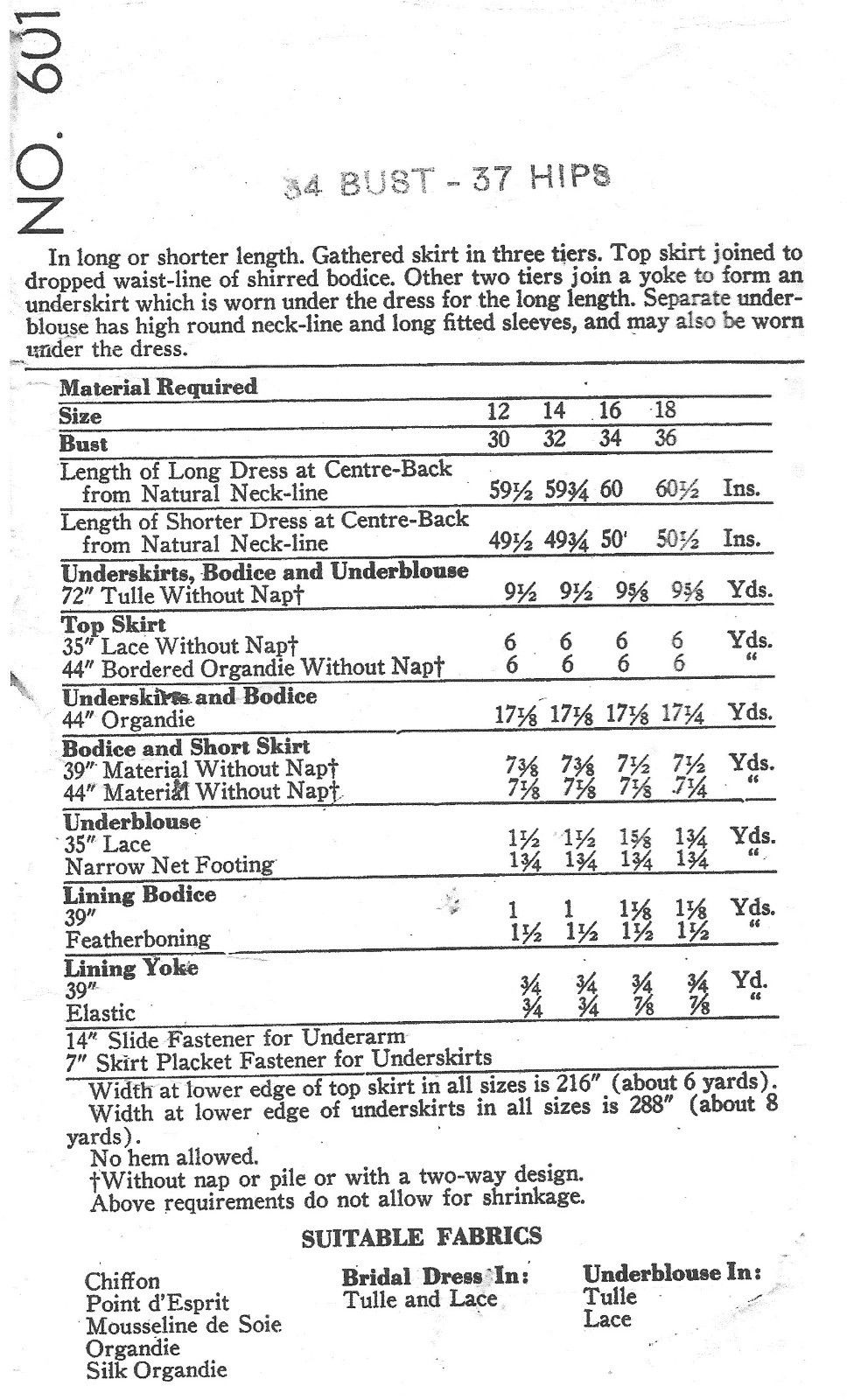 1951-Vintage-VOGUE-Sewing-Pattern-B34-EVENING-WEDDING-DRESS-R972-252295982910-2