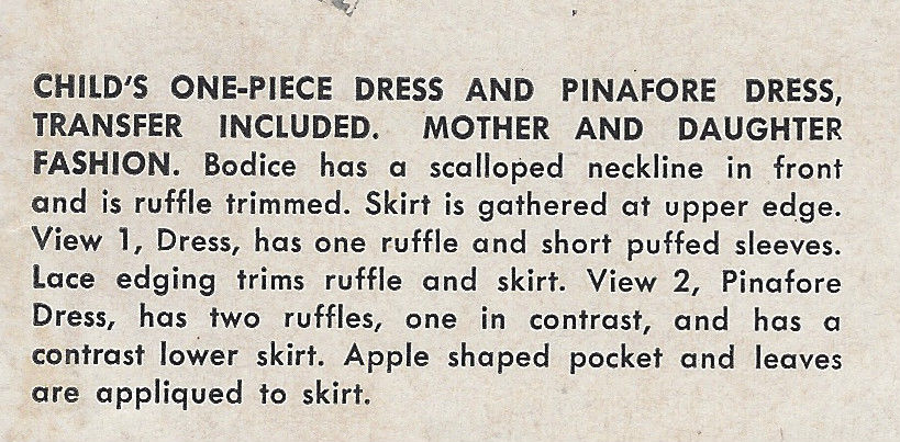 1952-Childrens-Vintage-Sewing-Pattern-S2-C21-DRESS-TRANSFER-C6-261513701856-2