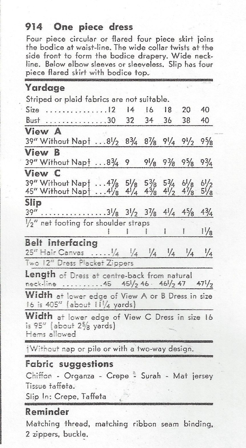 1956-Vintage-VOGUE-Sewing-Pattern-DRESS-B32-R497-251142509467-3