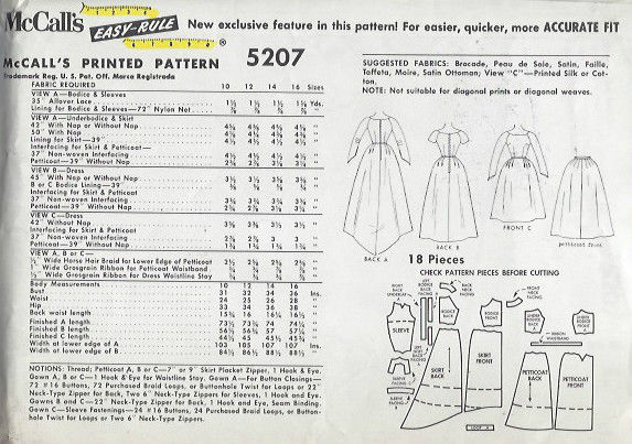 1959-Vintage-Sewing-Pattern-B34-BRIDES-BRIDESMAIDS-DRESS-PETTICOAT-1459-252020769522-2