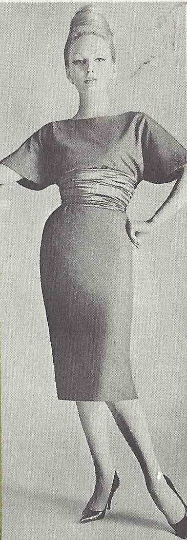 1960s-Vintage-Sewing-Pattern-B32-36-DRESS-in-JERSEY-R923-251253082655