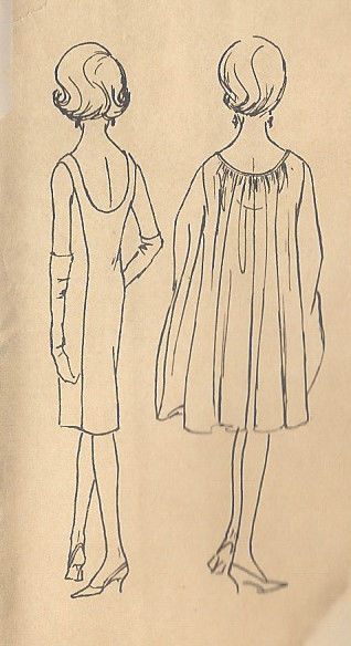 1960s-Vintage-VOGUE-Sewing-Pattern-DRESS-B34-R599-251146801348-2