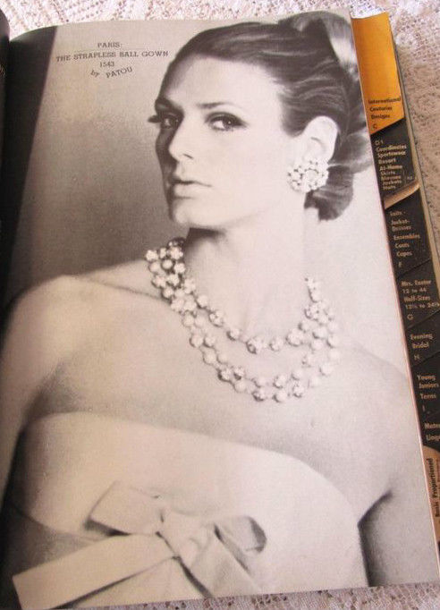 1965-Vintage-VOGUE-Sewing-Pattern-B34-COAT-EVENING-DRESS-1628R-By-PATOU-262408351611-4