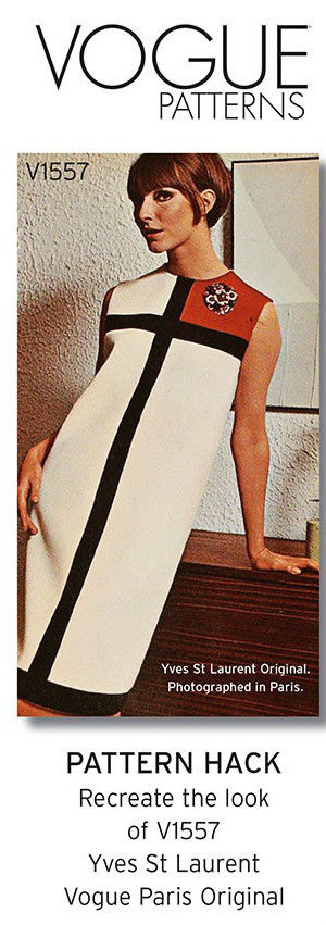 1966-Vintage-VOGUE-Sewing-Pattern-B315-38-MONDRIAN-DRESS-1667-YVES-ST-LAURENT-262486329087-2