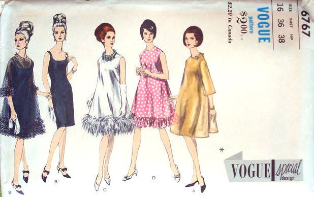 1966-Vintage-VOGUE-Sewing-Pattern-B36-EVEBING-DRESS-1653-262447974281