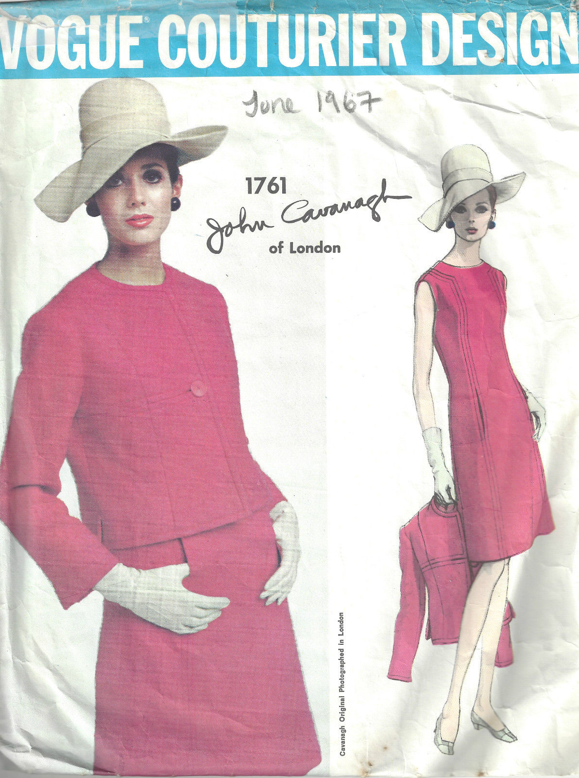 1967-Vintage-VOGUE-Sewing-Pattern-B38-JACKET-DRESS-1630R-BY-JOHN-CAVANAGH-252369834369