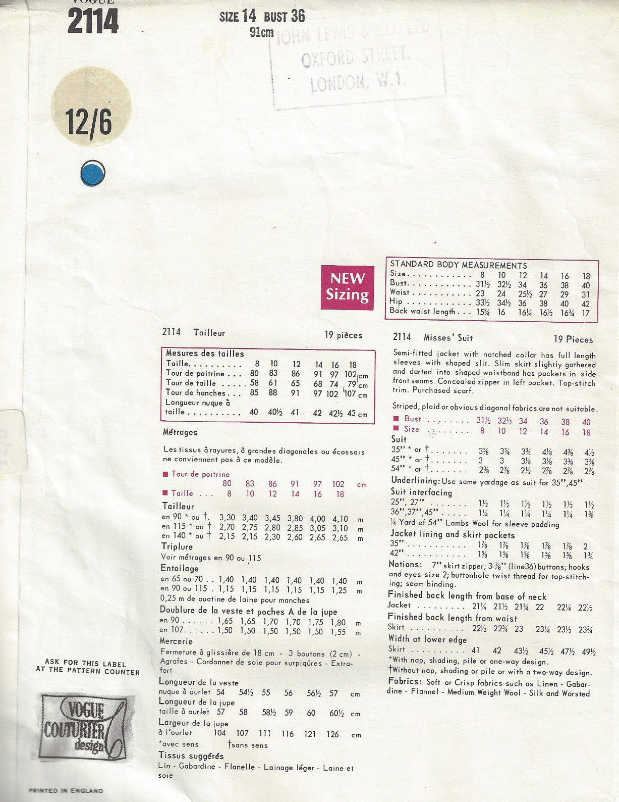 1968-Vintage-VOGUE-Sewing-Pattern-B36-SUIT-SKIRT-JACKET-1668R-Jo-Mattli-252436904278-2