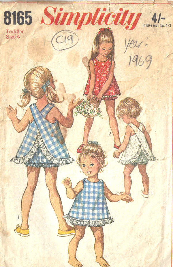 1969-Childrens-Vintage-Sewing-Pattern-S4-B23-TOP-BLOOMERS-C19-252521380666