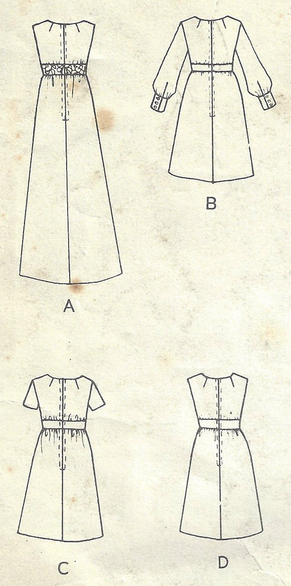 1969-Vintage-VOGUE-Sewing-Pattern-B36-DRESS-1650-252397872243-3