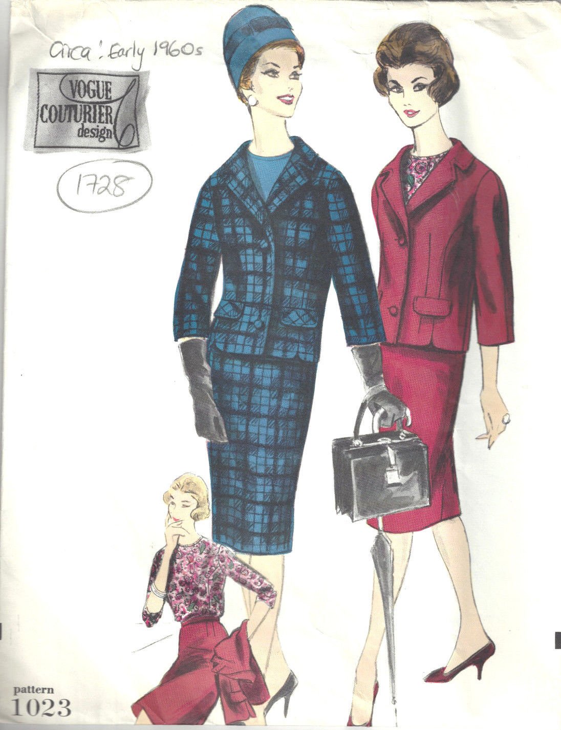 196Os-Vintage-VOGUE-Sewing-Pattern-B34-SUIT-SKIRT-JACKET-BLOUSE-1728-252518873086
