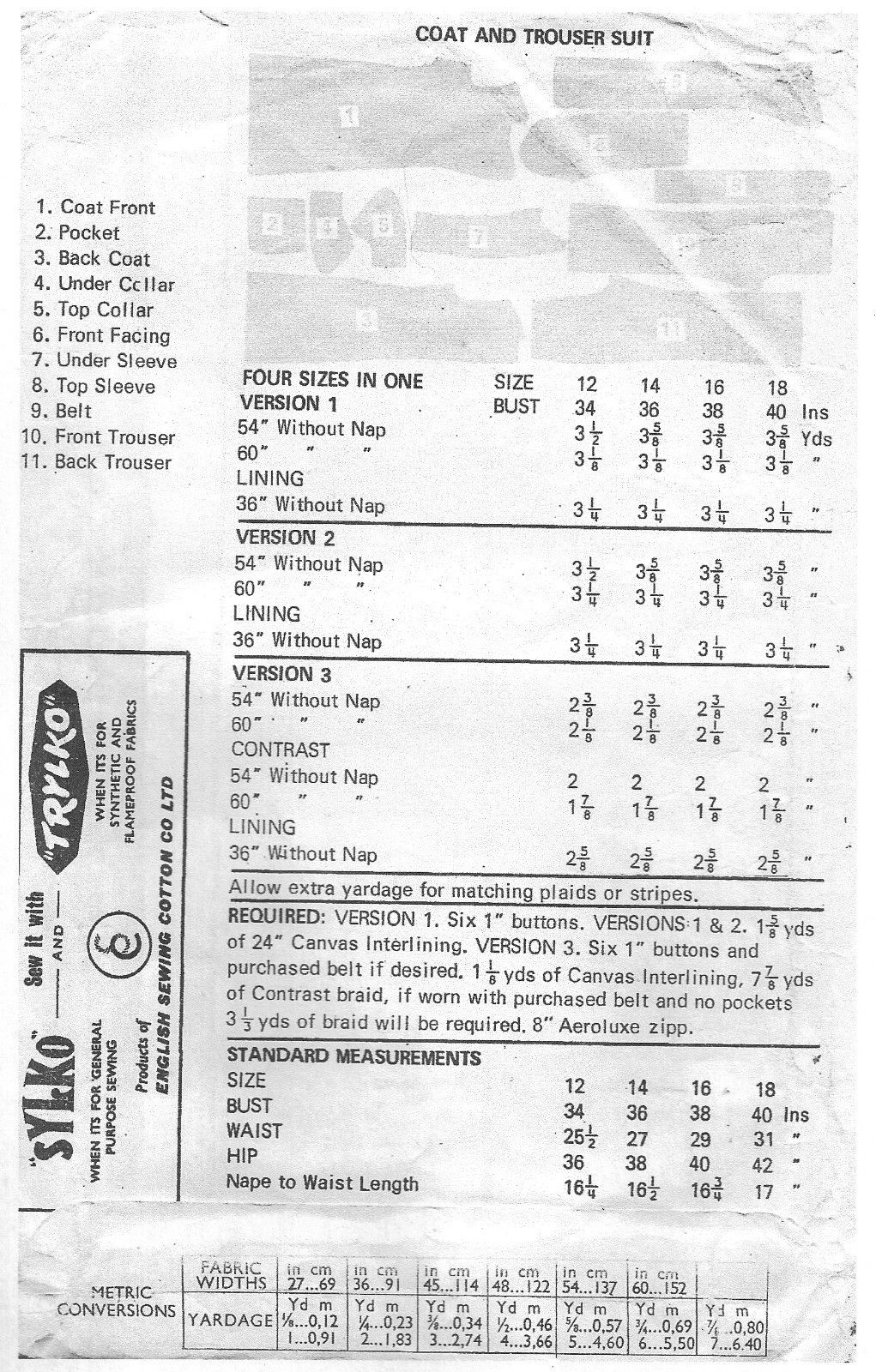 1970s-Vintage-Sewing-Pattern-B34-36-38-40-COAT-R744-252603722307-2