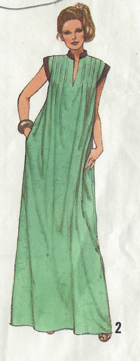 1979-Vintage-Sewing-Pattern-B36-CAFTAN-STYLE-DRESS-1325-261584127034-2